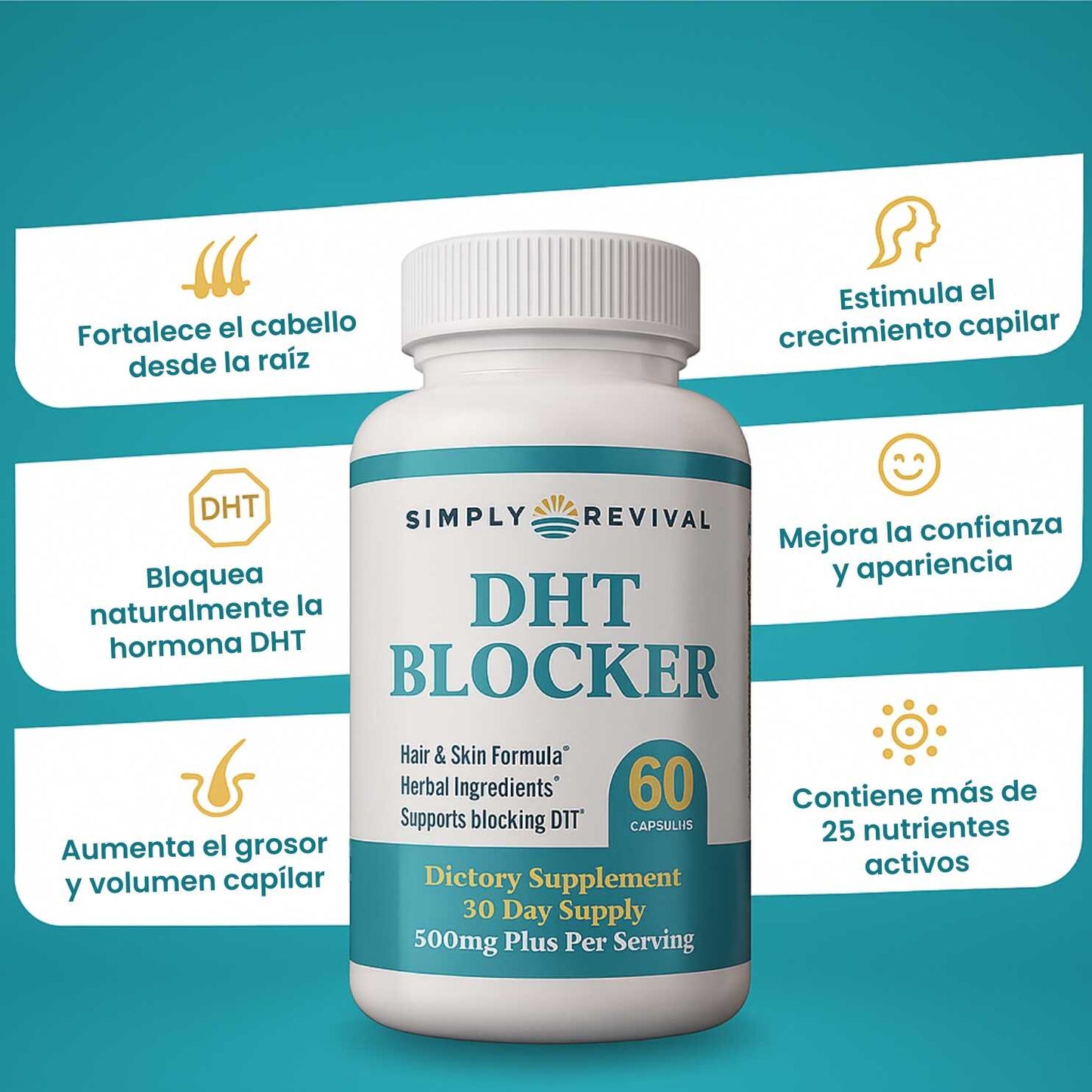 DHT BLOCKER™ - La solución natural que detiene la caída capilar