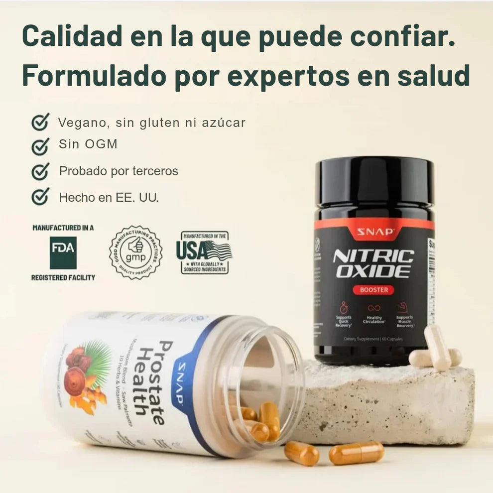 Combo de Masculinidad: Salud Prostática + Óxido Nítrico - COMPRA 1 LLEVA 2