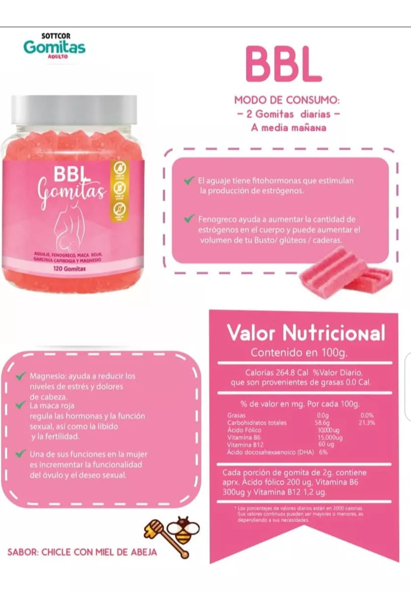 GOMITAS DE AGUAJE - 130 GOMITAS 🍑