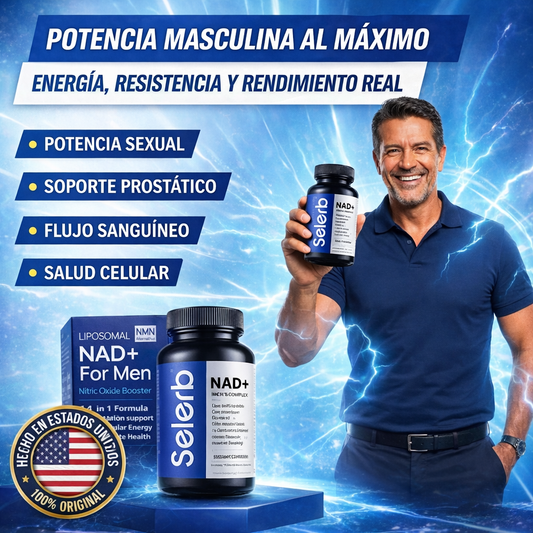 Nad+ Selerb Men´s Complex -🔥Deseo, potencia y energía masculina total